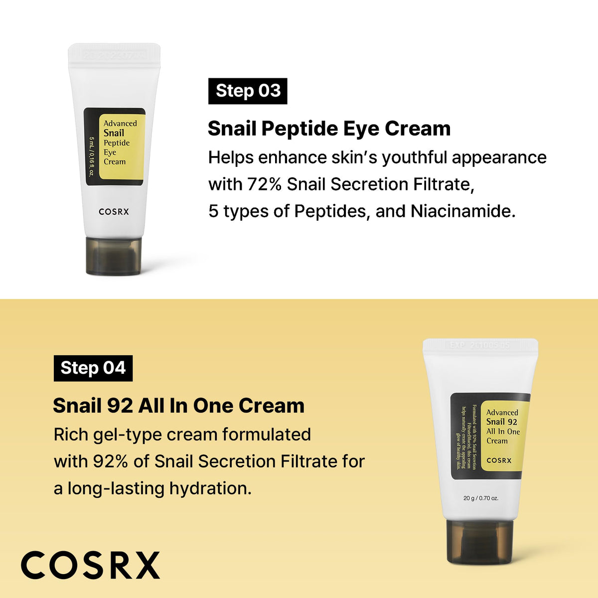COSRX all-in-one cream open jar showing creamy texture that soothes and locks moisture