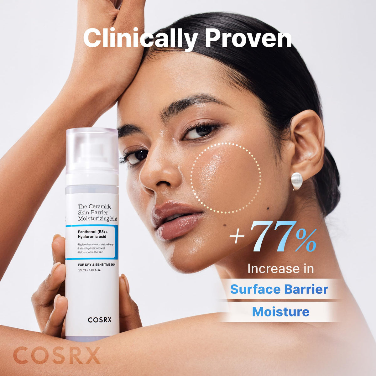 COSRX texture droplet of milky toner, highlights hydrating non-sticky feel