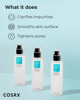 COSRX dispensing droplets from bottle demonstrating easy application and control