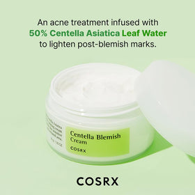 COSRX jar on bathroom shelf in daily routine setting promoting consistent use benefit