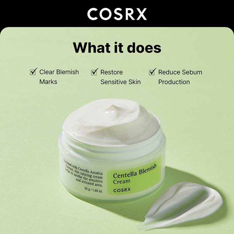 COSRX cream texture in open jar highlighting lightweight feel and quick absorption benefit