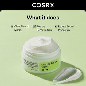 COSRX cream texture in open jar highlighting lightweight feel and quick absorption benefit