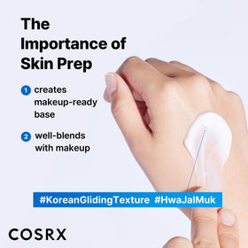 COSRX jar paired with hyaluronic serum demonstrating layered hydration
