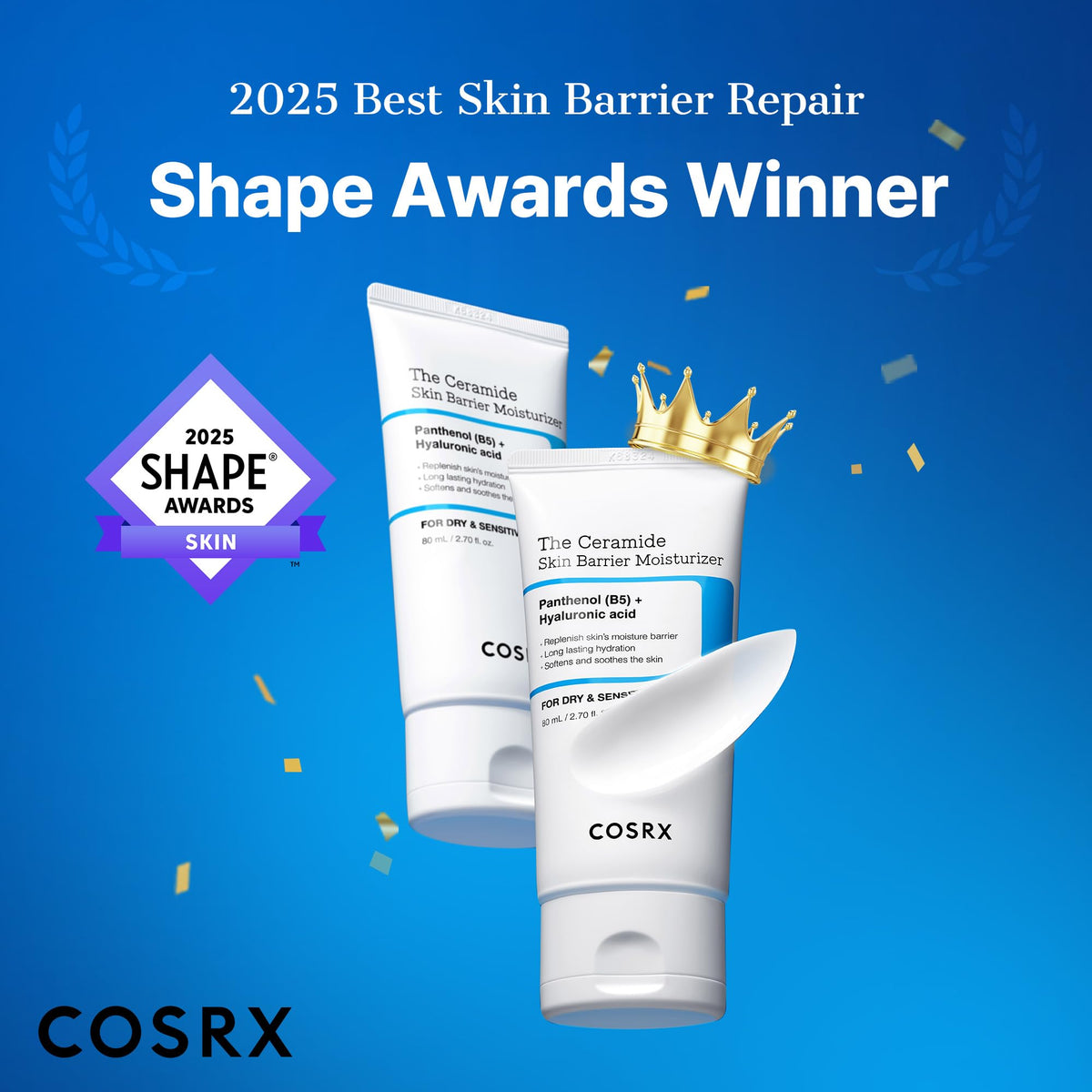 COSRX close-up cream texture highlighting smooth glide and spreadability