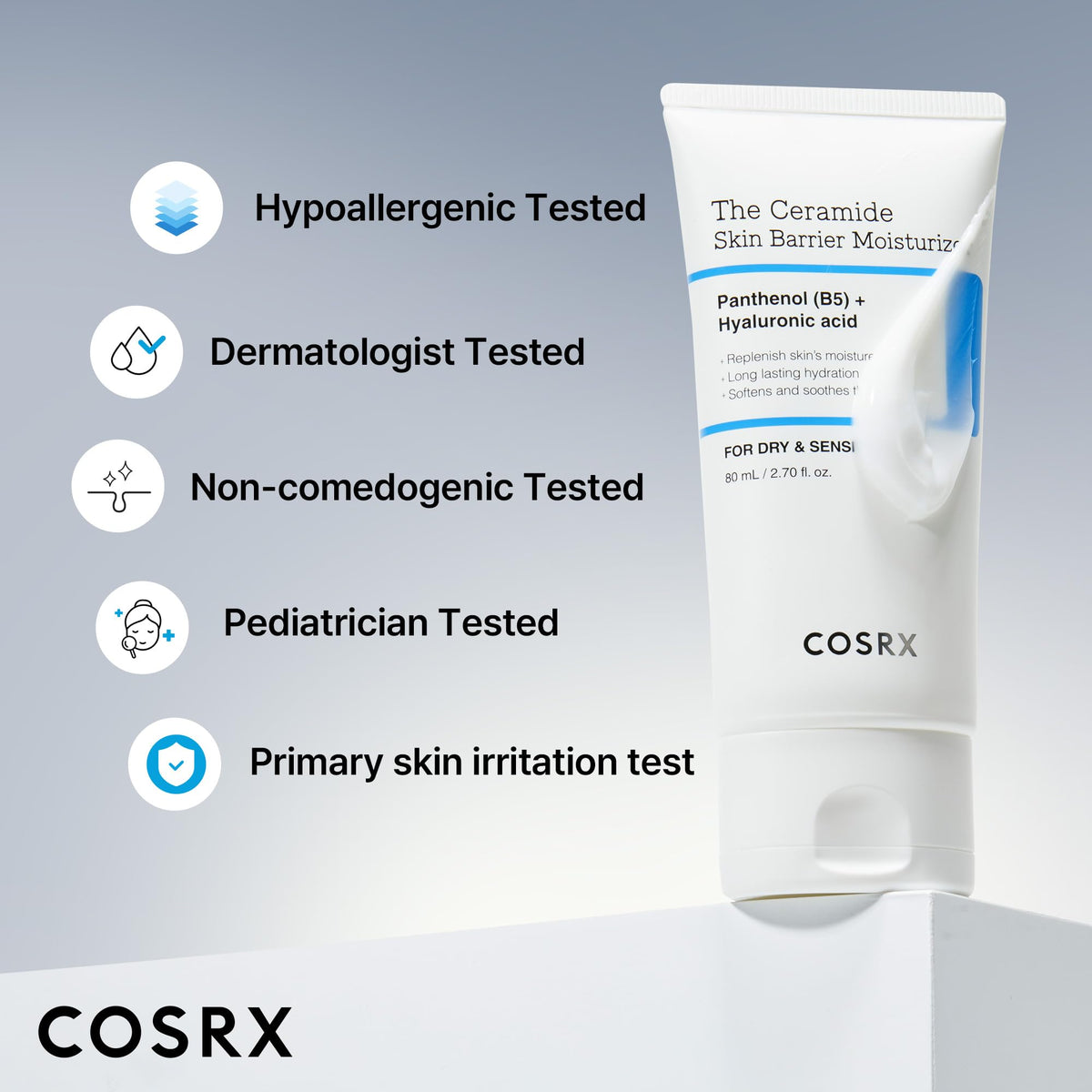 COSRX cream staged on nightstand to suggest overnight barrier care