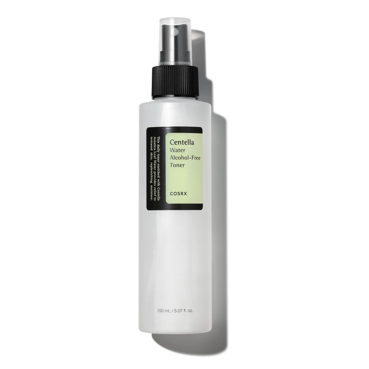 COSRX front packaging showing 150ml bottle and calming centella benefit