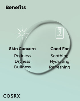 COSRX on bathroom shelf lifestyle styling for daily soothing routine benefit