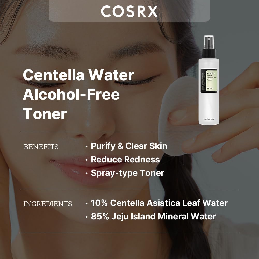 COSRX spray close-up delivering fine mist for hydration and even application