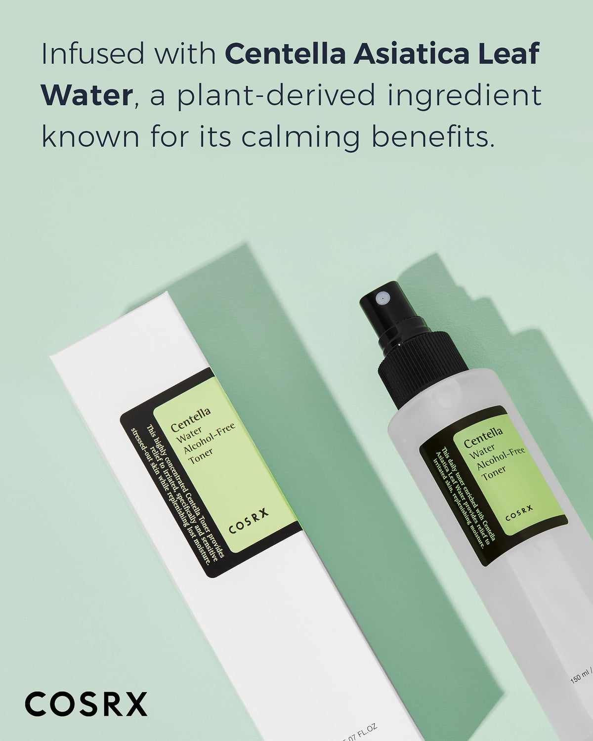 COSRX texture on hand showing lightweight, non-sticky hydration benefit