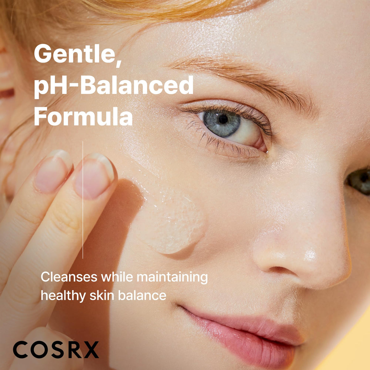 COSRX cleanser placed on bathroom counter suggesting calming skincare routine