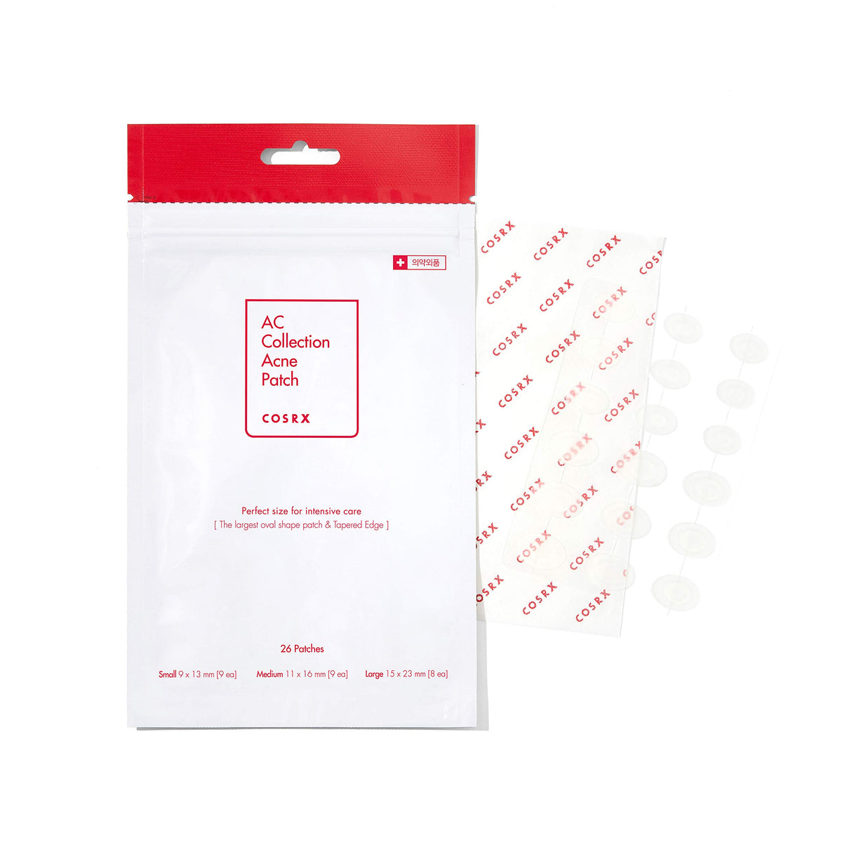 COSRX close-up hydrocolloid texture illustrating thin, discreet protection benefit