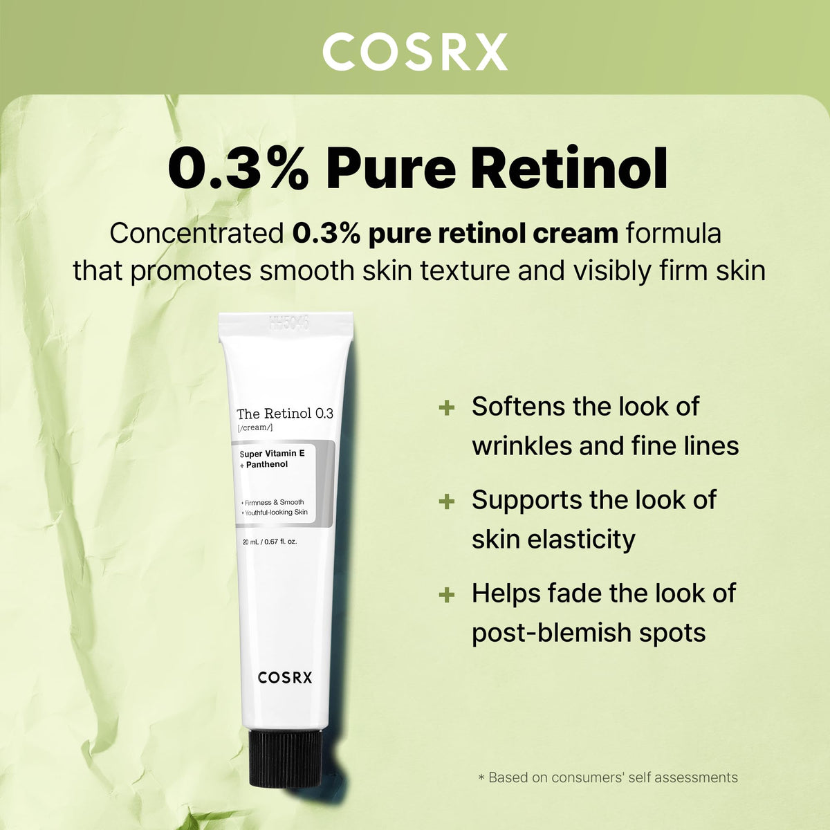 COSRX cream texture close-up highlighting smooth, hydrating feel