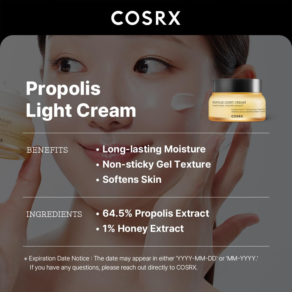 COSRX swatch on hand demonstrating spreadability and non-sticky finish benefit