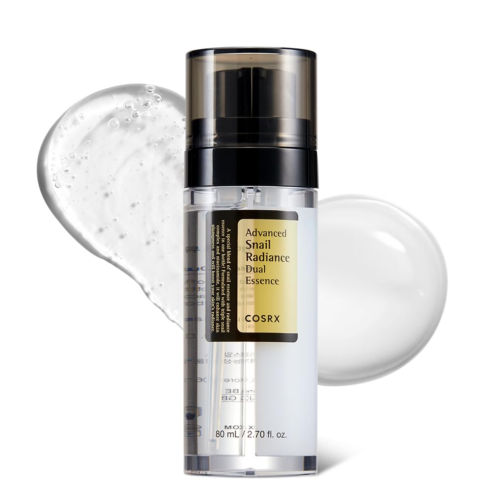 COSRX front bottle showing dual-chamber design and product benefit hydration
