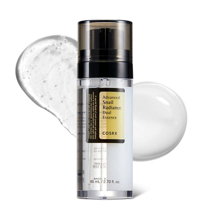 COSRX front bottle showing dual-chamber design and product benefit hydration