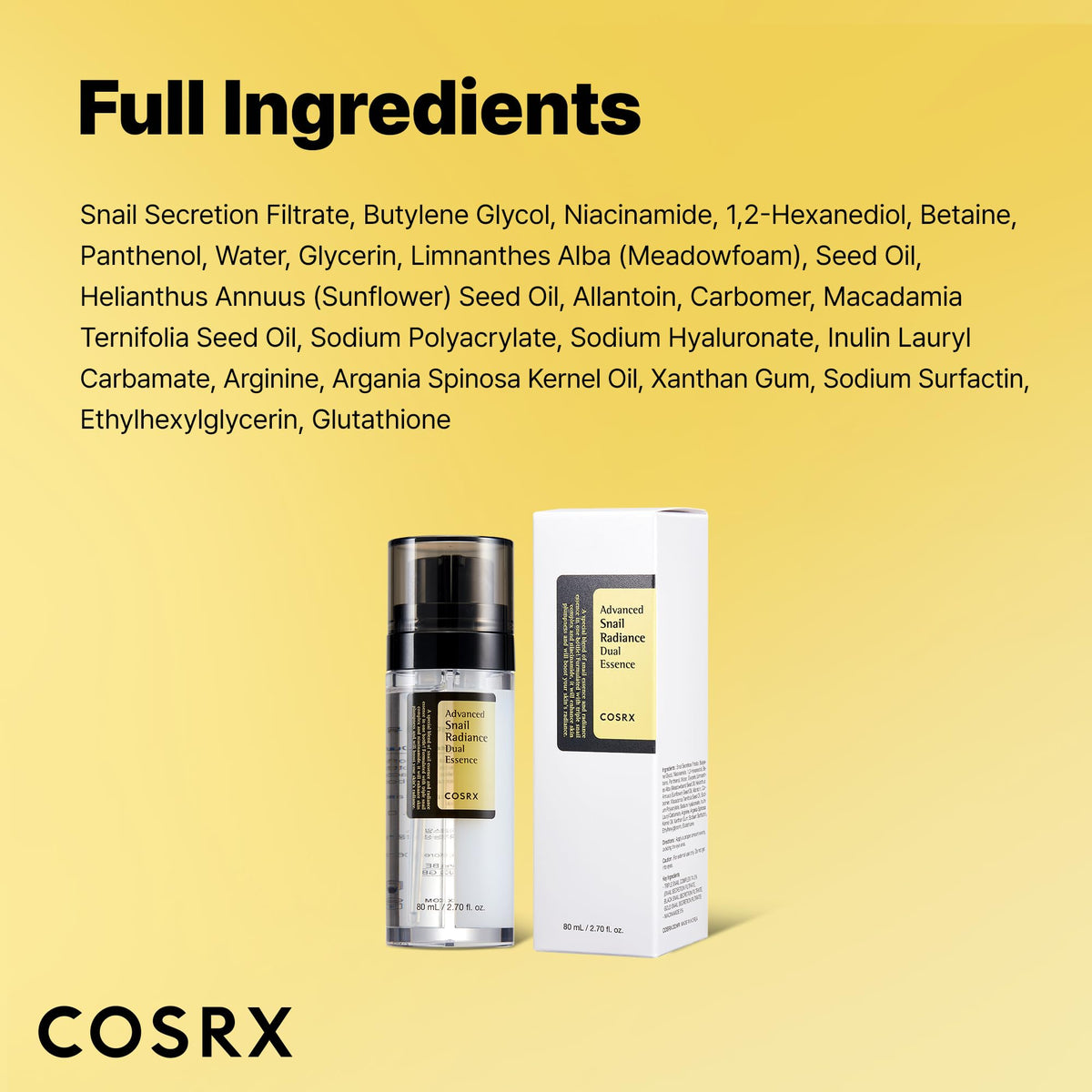 COSRX essence placed with other skincare items showing layering benefits