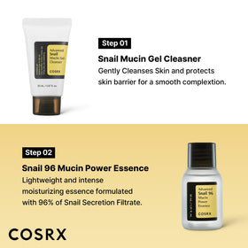 COSRX peptide eye cream tube being applied to skin to hydrate delicate eye area