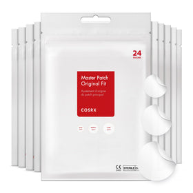 COSRX front box and sheet of patches showing packaging and quantity benefit