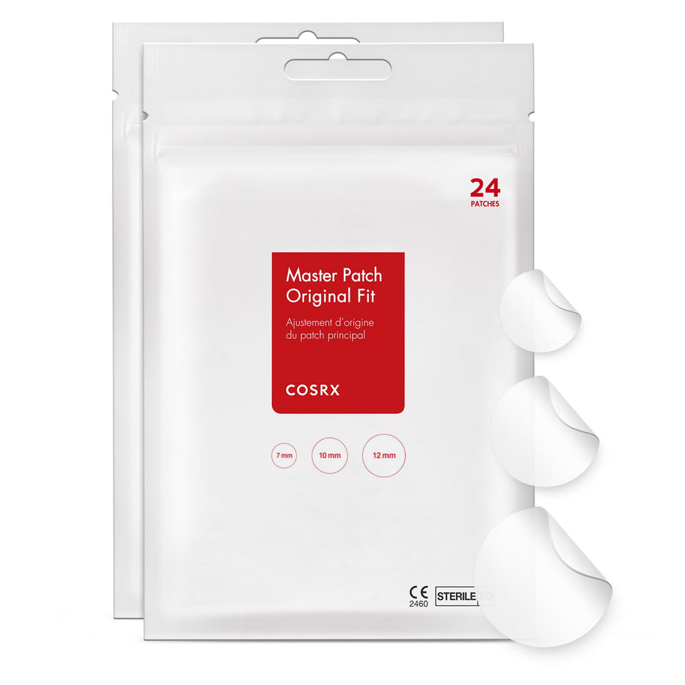 COSRX front packaging showing acne pimple patches protecting blemishes