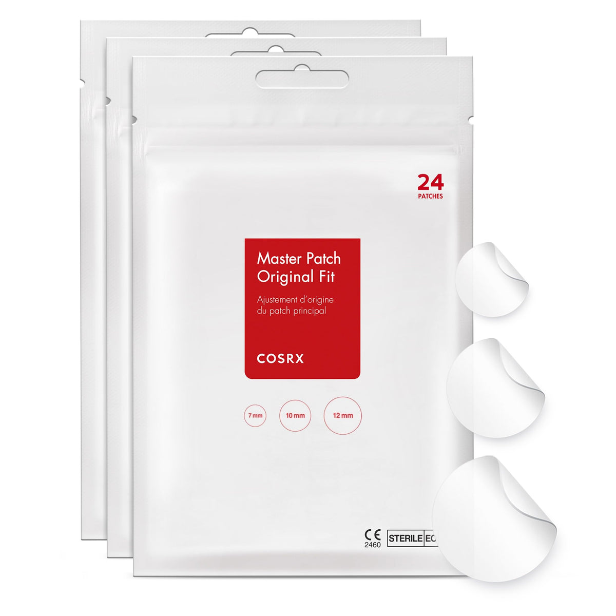 COSRX front packaging showing product name and count; clear protection benefit