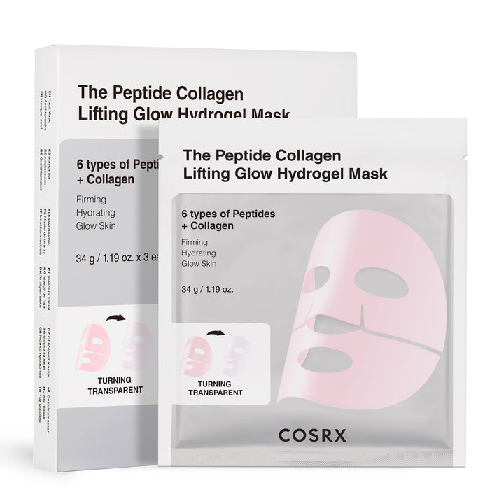 COSRX front packaging showing three travel-friendly mask pouches and bright pink design