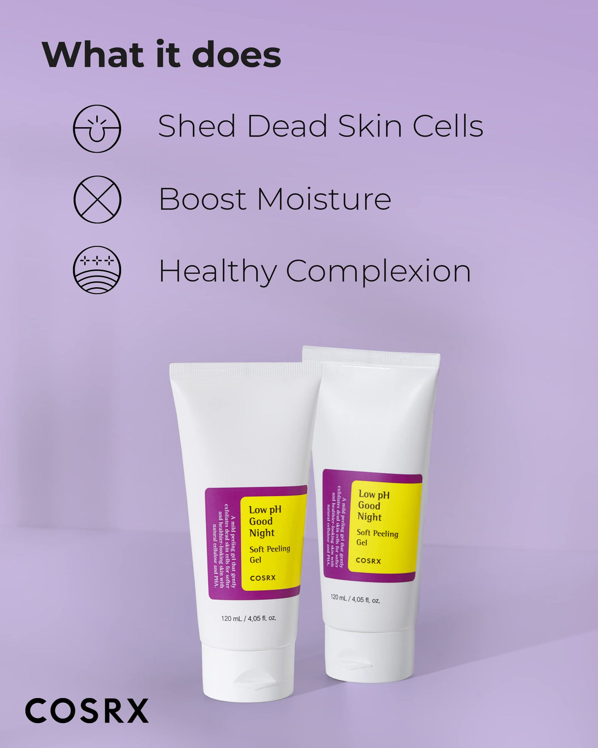 COSRX gel being massaged on hand to show gentle application and skin renewal