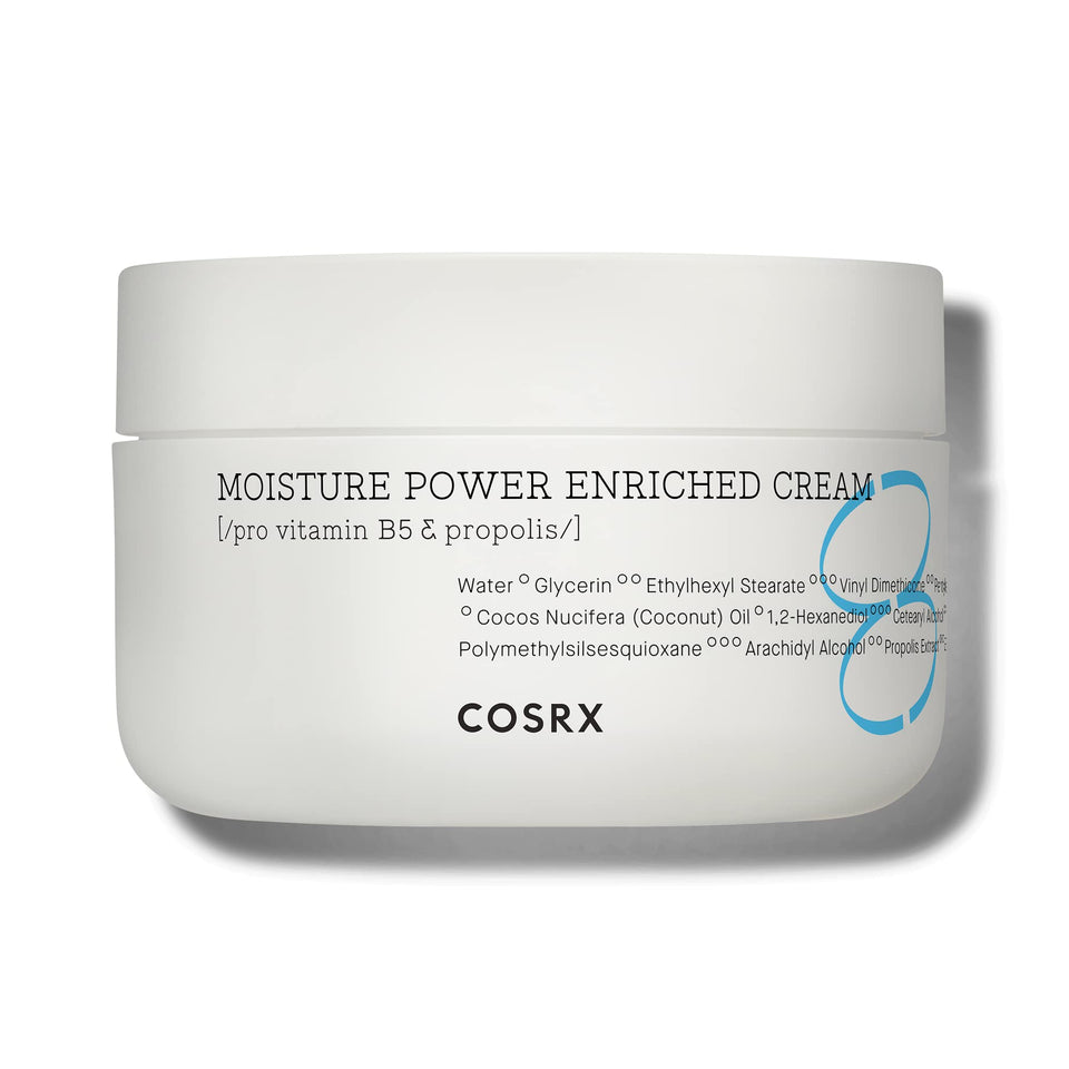COSRX jar front view showing clean packaging and hydration benefit