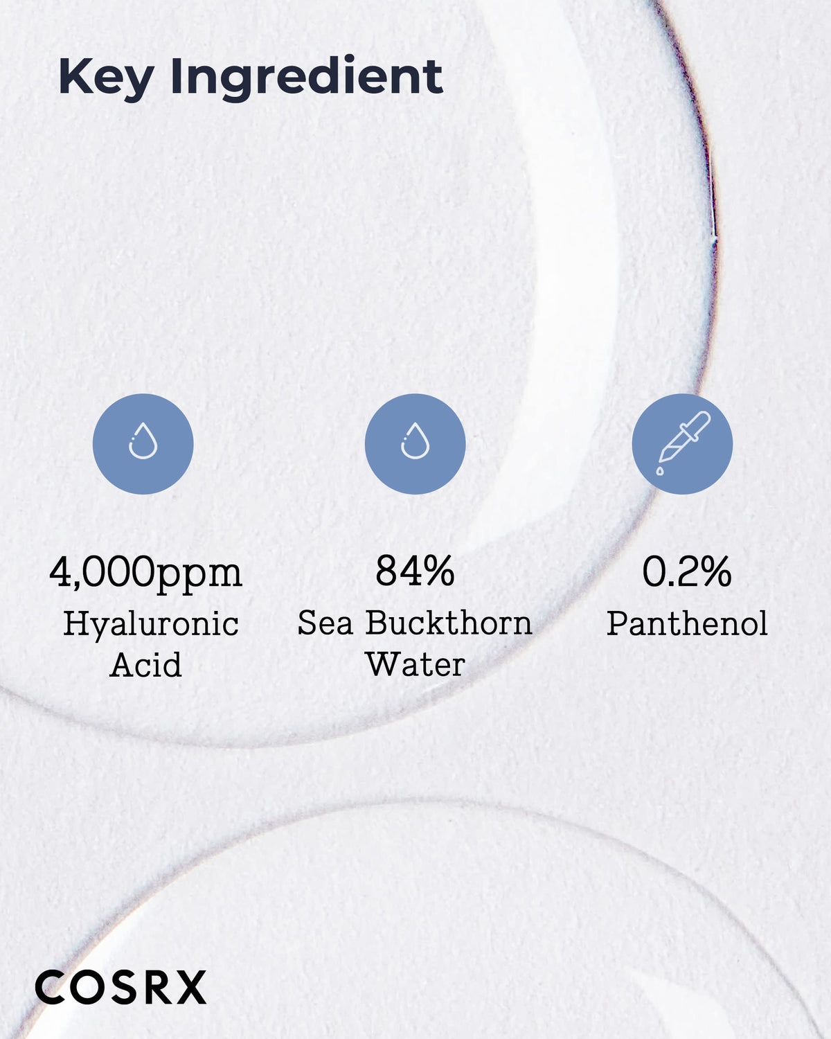 COSRX bottle staged with moisturizing cream, illustrating layered hydration benefit