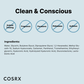 COSRX ampoule on bathroom shelf in routine setting, promoting daily hydration benefit