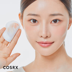 COSRX ingredient label close-up showing niacinamide and zinc PCA benefits