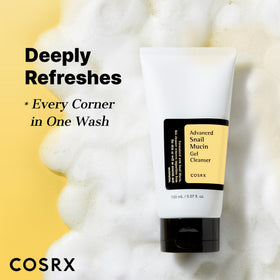 COSRX label detail with ingredients list conveying clean formulation benefits