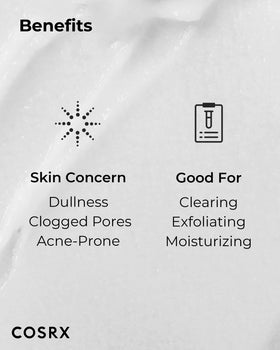 COSRX key ingredients layout showing hyaluronic and rose water for hydration