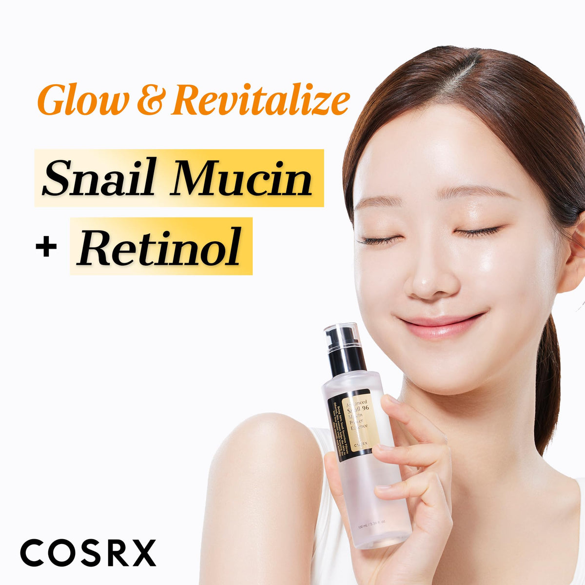 COSRX kit flatlay with both essences and retinol mini illustrating a simple daily routine