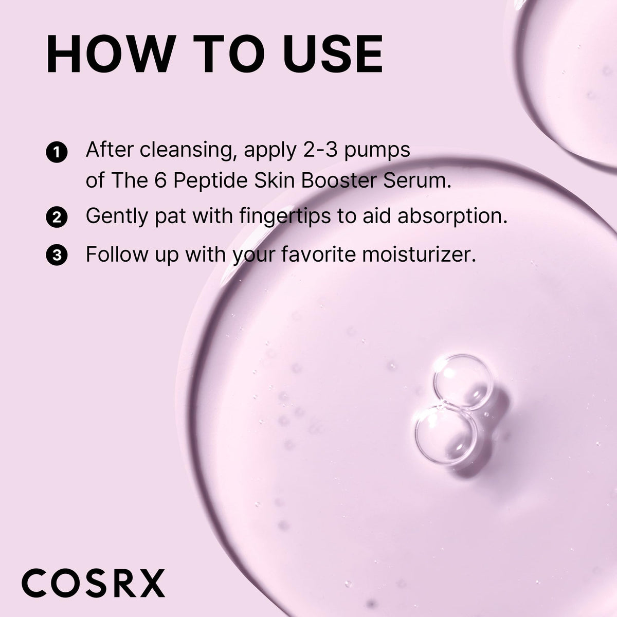 COSRX label showing GHK-Cu and peptides highlighting ingredient transparency benefit