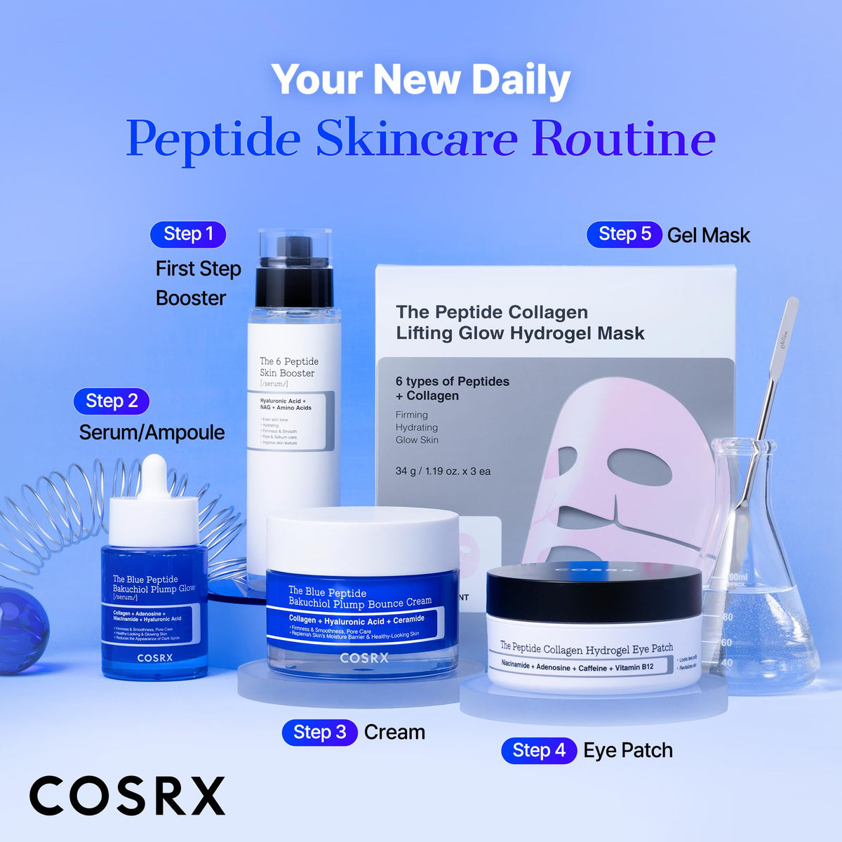 COSRX lifestyle on bathroom counter showcasing everyday use and aesthetic appeal
