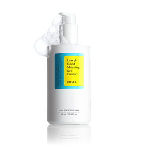 COSRX front bottle view showing label and 400ml size, clear branding and benefit