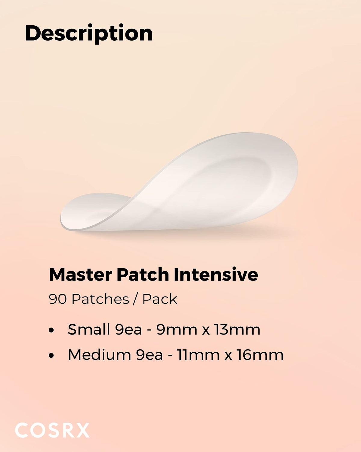 Macro of COSRX patch tapered matte edge illustrating low visibility and seamless blending