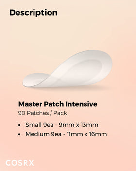 Macro of COSRX patch tapered matte edge illustrating low visibility and seamless blending