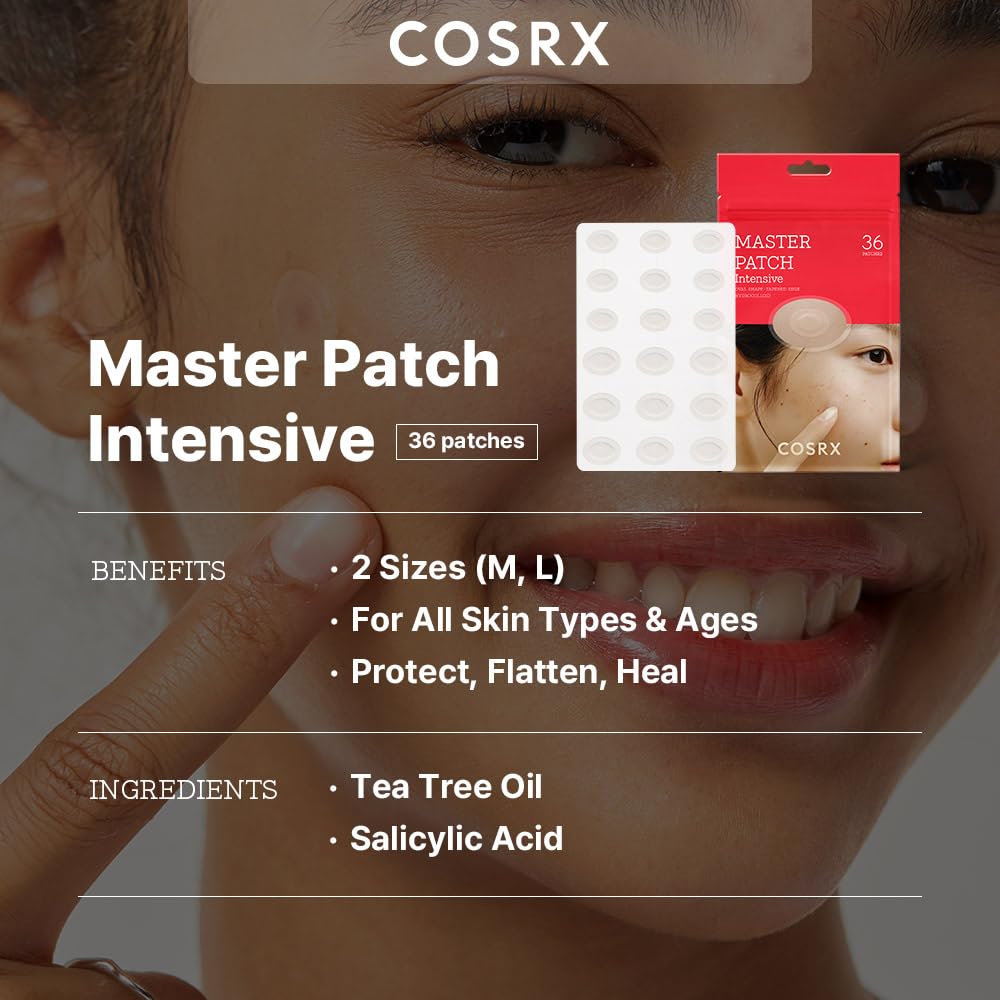 COSRX sheet close-up showing patches and easy-peel convenience