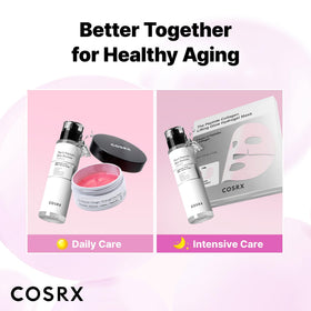 Bedroom scene with COSRX mask for overnight use showing deep-moisture boost while sleeping