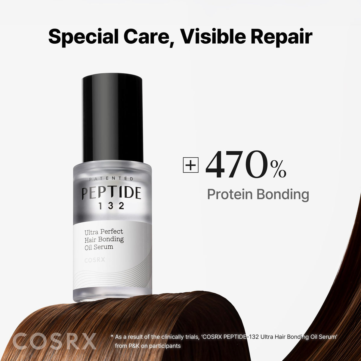 COSRX label close-up showing peptide ingredient list and clarity of formula
