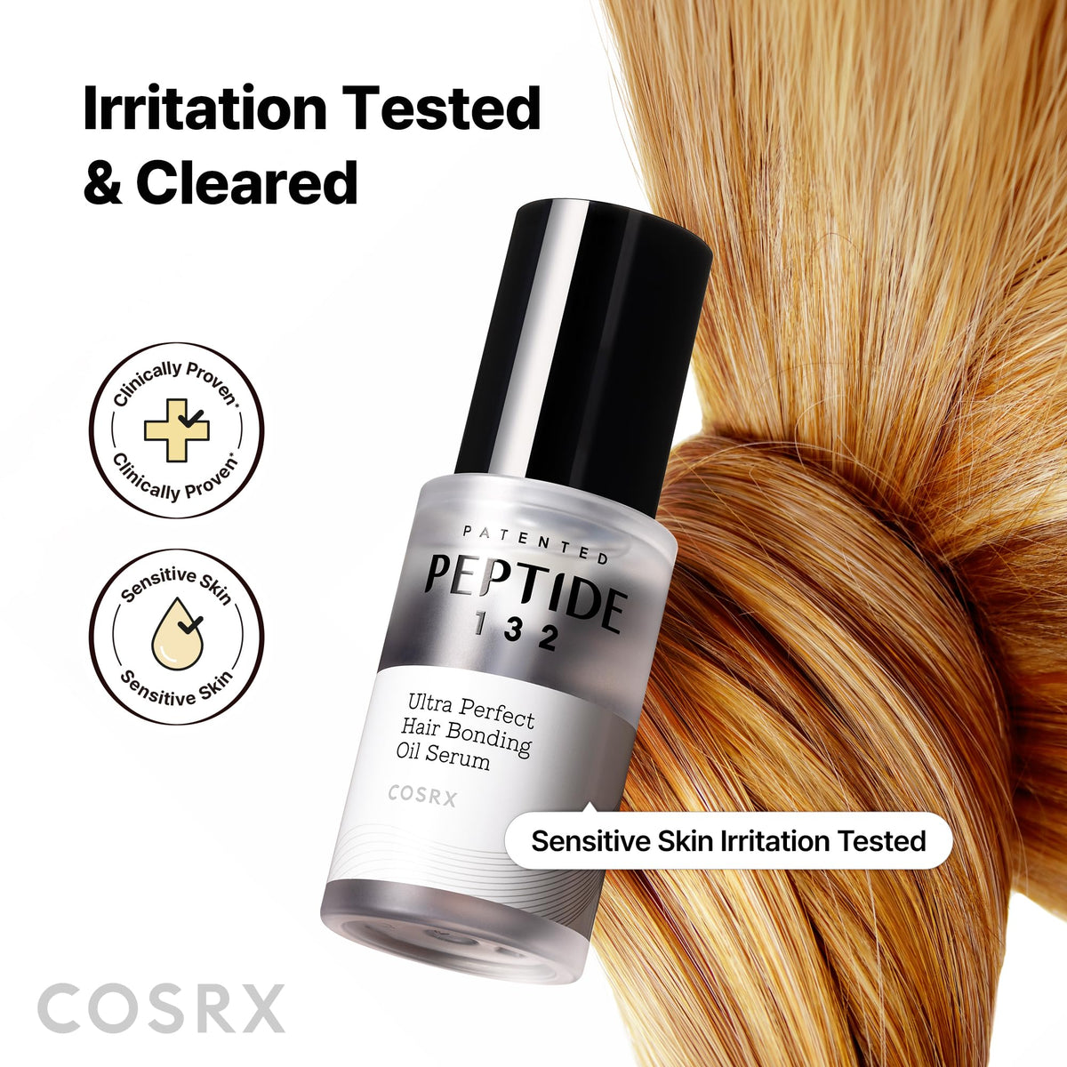 COSRX PEPTIDE-132 trio with oil showing complementary routine benefits