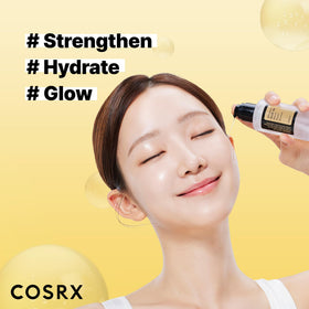 COSRX peptide booster toner serum dropper highlighting targeted peptides