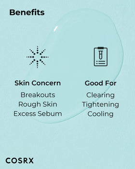 COSRX on bathroom shelf in routine setting portraying everyday use benefit