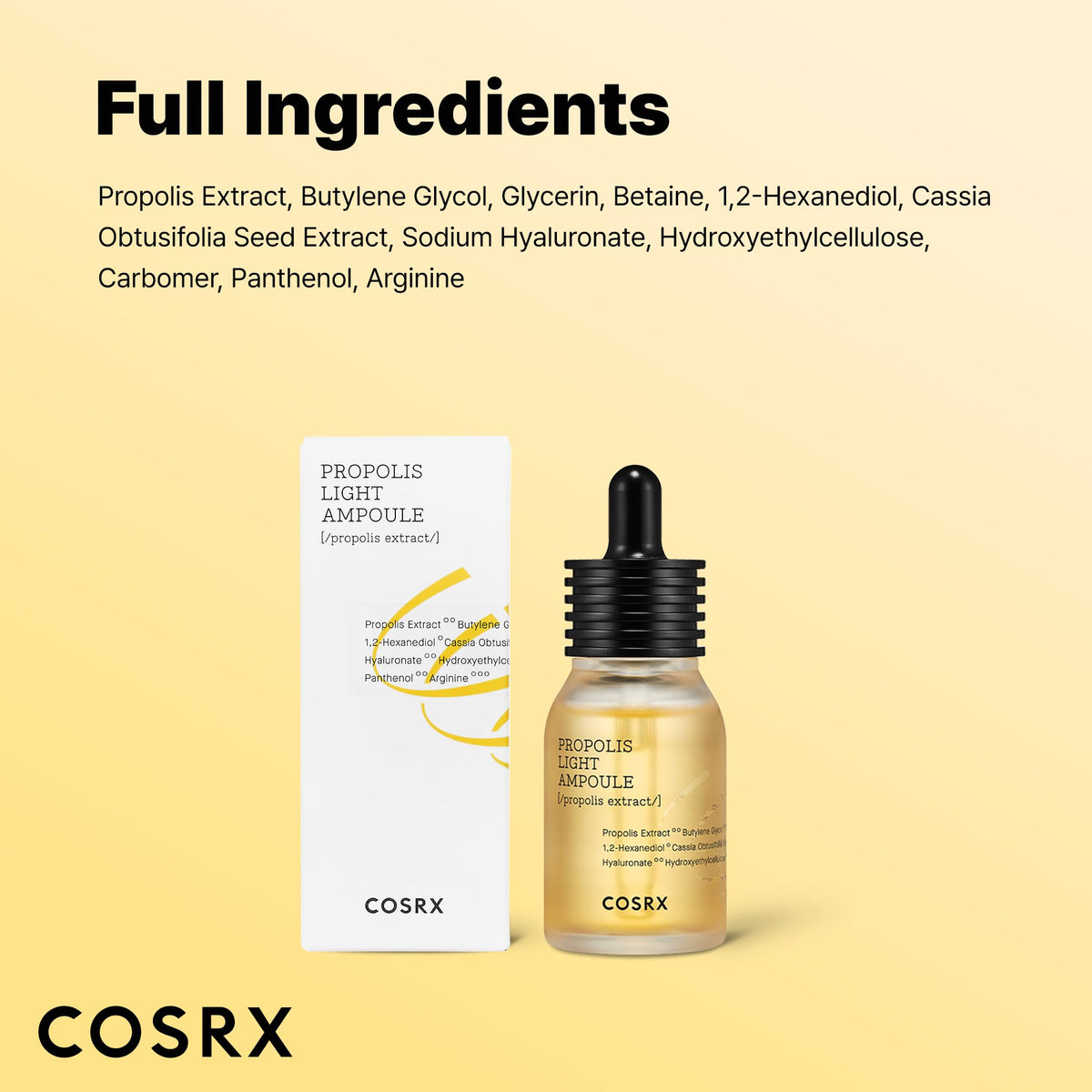 COSRX ampoule on vanity beside plants showing daily-use glow support