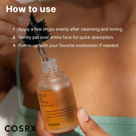 COSRX product label and ingredients list for transparency and trust