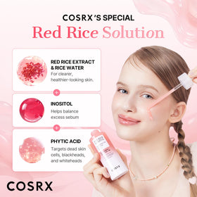COSRX product label closeup showing ingredients and claims