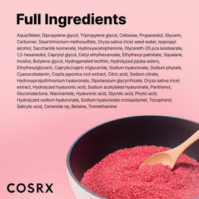 COSRX placed on bathroom shelf in routine for hydrated exfoliation