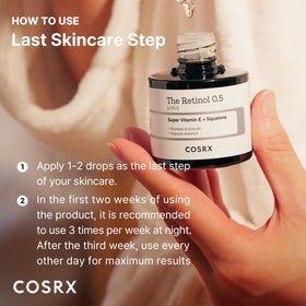 COSRX oil in a nighttime routine scene supporting overnight renewal