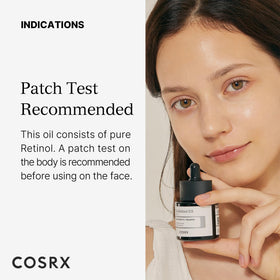 COSRX bottle held in hand to show size and recommended amount